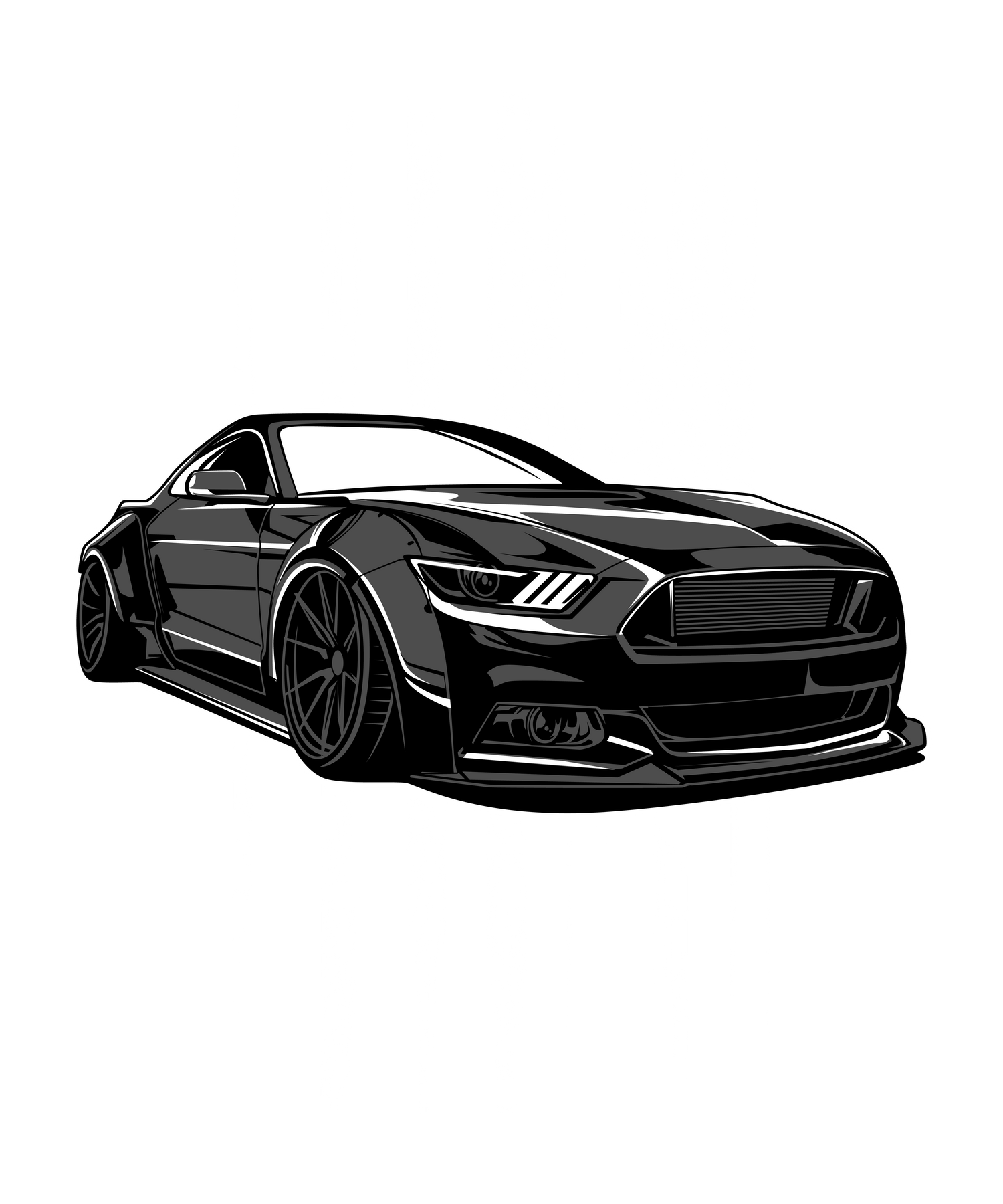 Ford Mustang S550 W/ Flag