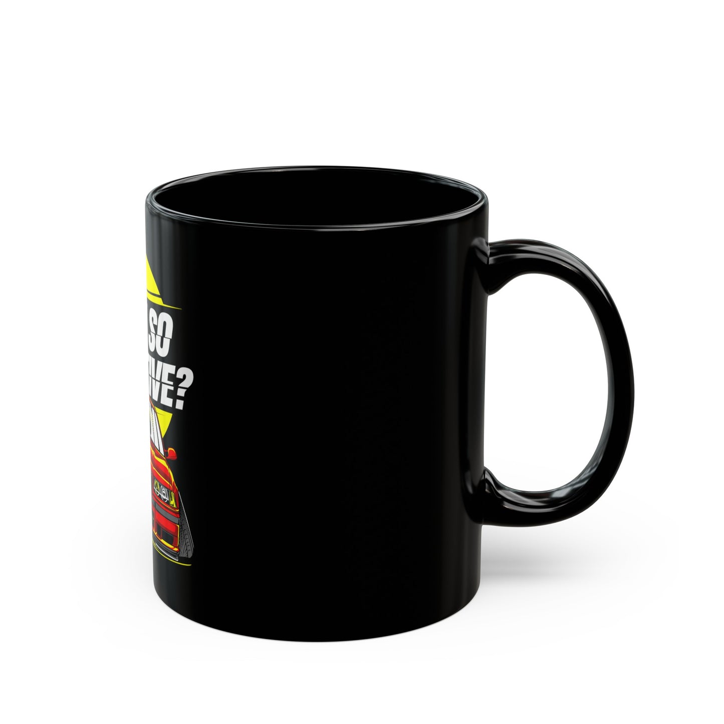 Black Mug (11oz) With Stanced BMW "Why So Negative"