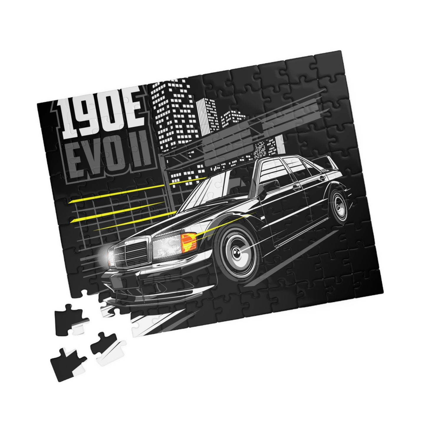 Puzzle (520 piece) With Mercedes-Benz 190E EVO