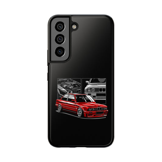 Tough Phone Cases With Red BMW M3