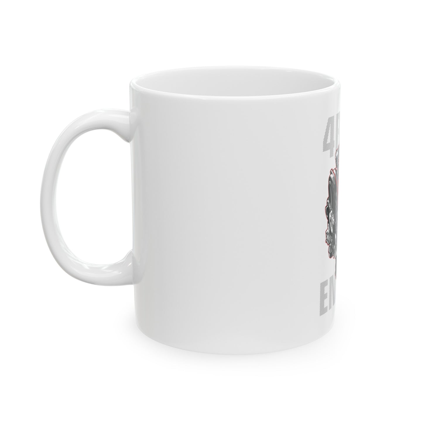 4B11T Engine Ceramic Mug, (11oz)