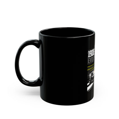 Black Mug (11oz,) With Mercedes-Benz 190E EVO