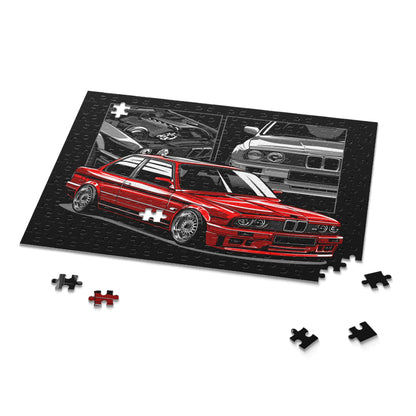 With Red BMW M3 Puzzle (252 Piece)